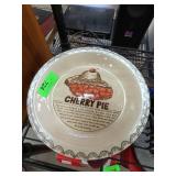 Ceramic Cherry Pie Recipe Plate