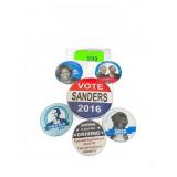 Six Assorted US Political Campaign Buttons