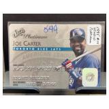 Joe Carter Studio Platinum Auto Card 14/25