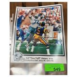 Ed 'Too Tall' Jones Autographed Photo
