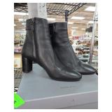 Aquatalia Venezia Grainy Calf Black Boots 10.