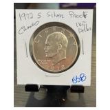 1972-S Silver Eisenhower Proof Dollar