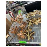 Metal Leaf Wall Sconce Candle Holders