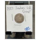 1887 Seated Liberty Dime