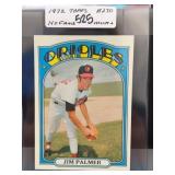 1972 Topps #270 Jim Palmer Baseball Card