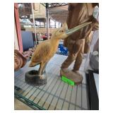 Carved Horn Bird Sculpture