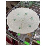 Belleek Ireland Shamrock Plate