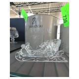 Swarovski Silver Crystal Sleigh Figurine