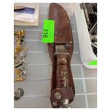 Western USA Fixed Blade Knife with Sheath