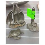 Spooniques Pewter Figurines Group of Three
