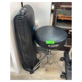 Honeywell Tower Fan and PDP Drum Throne