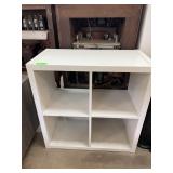 White 4-Cube Storage Shelf, 30ï¿½ x 30ï¿½, 15.5ï¿½