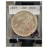 1887 Morgan Silver Dollar CH. UNC.