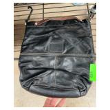 Fossil Black Leather Shoulder Bag