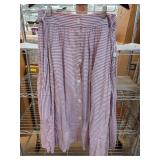 1901 Red and White Striped Skirt, Size 12