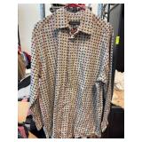 Jhane Barnes Geometric Print Shirt, Large