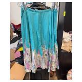 Large Cotton Skirt With Cityscape Print
