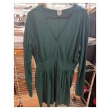 Halston Heritage Green Long Sleeve Dress, 8