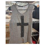 Happening in the Present Gray Tank Top, M