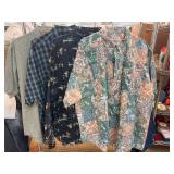 4 Men's Shirts Orvis, Magellan, Red-HE