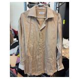 Calvin Klein Beige Dress Shirt 16 1/2 34