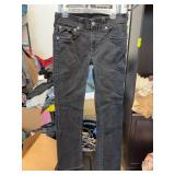 True Religion Black Jeans Size 31