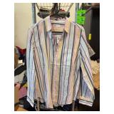 GAP Perfect Shirt Striped Cotton Size L