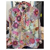 J.Crew Classic Floral Print Shirt, Size 14