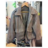 NYDA Black Leather Bomber Jacket