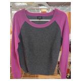 Lochleven Gray and Pink Sweater, Size S