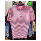 Polo Ralph Lauren Pink Striped Polo, Large