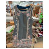 Maeve Embroidered Sleeveless Dress, Size 8