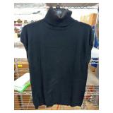 MING SUIT Black Turtleneck Sweater, Medium