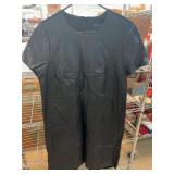 Banana Republic Black Leather Dress, Size 8