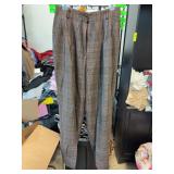 Toffs Women's Plaid Wool Trousers Size 12