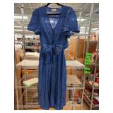 The Korner Blue Striped Dress, Medium