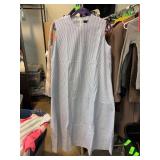 CAARA Sleeveless Striped Dress, Size Small