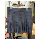 J.Crew Navy Pleated Skirt, Size 6