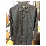 Ermenegildo Zegna XL Black Dress Shirt