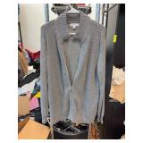 Calvin Klein Gray Knit Cardigan, Small