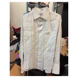 Modena White 100% Cotton Dress Shirt 17.5/34