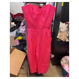 Milly Size 8 Pink Strapless Romper