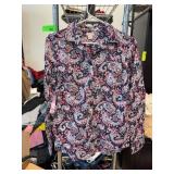 J.Crew Paisley Print Button-Down Shirt, Small