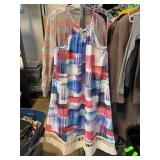BS Multicolor Sleeveless Dress, Size Medium