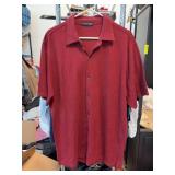 Kenneth Cole Red Short Sleeve Shirt