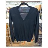 Club Monaco Black V-Neck Sweater, Medium