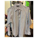 Roundtree & Yorke Large Cotton Plaid Shirt