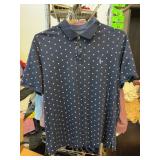 Polo Ralph Lauren Navy Polka Dot Polo, Large