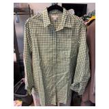 J.Crew Green Gingham Shirt XS