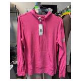 Adidas Large Pink Long-Sleeve Hoodie